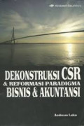 Dekonstruksi CSR dan reformasi paradigma bisnis dan akuntansi
