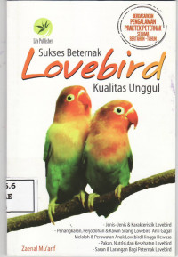 Sukses beternak lovebird kualitas unggul