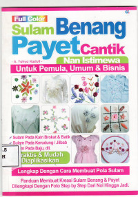 Sulam benang payet cantik nan istimewa untuk pemula, umum & bisnis