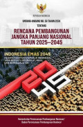 Undang-undang no. 59 tahun 2024 tentang rencana pembangunan jangka panjang nasional tahun 2025-2045