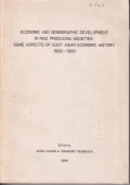Economic and demographic development in rice producing societies: some aspects of east asian economic history