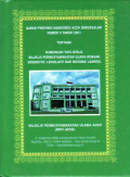 Qanun Provinsi Nanggroe Aceh Darussalam nomor 9 tahun 2003 tentang hubungan tata kerja majelis permusyawaratan ulama dengan eksekutif, legislatif dan instansi lainnya