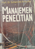 Manajemen penelitian