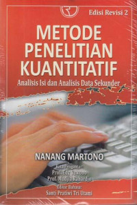 Metode penelitian kuantitatif: analisis isi dan analisis data sekunder