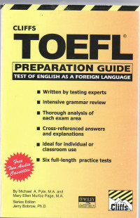 Cliffs: test of English as a foreign language preparation guide