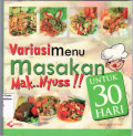 Variasi menu masakan makk nyusss untuk 30 hari