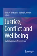 Justice, Conflict and WellbeingMultidisciplinary Perspectives /