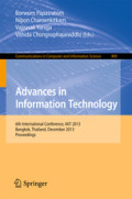 Advances in Information Technology6th International Conference, IAIT 2013, Bangkok, Thailand, December 12-13, 2013. Proceedings /