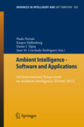 Ambient Intelligence - Software and Applications3rd International Symposium on Ambient Intelligence (ISAmI 2012) /