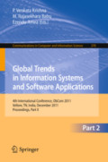 Global Trends in Information Systems and Software Applications4th International Conference, ObCom 2011, Vellore, TN, India, December 9-11, 2011. Proceedings, Part II /