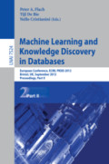Machine Learning and Knowledge Discovery in DatabasesEuropean Conference, ECML PKDD 2012, Bristol, UK, September 24-28, 2012. Proceedings, Part II /
