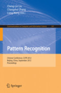 Pattern RecognitionChinese Conference, CCPR 2012, Beijing, China, September 24-26, 2012. Proceedings /