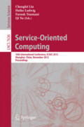 Service-Oriented Computing10th International Conference, ICSOC 2012, Shanghai, China, November 12-15, 2012. Proceedings /