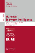 Advances in Swarm Intelligence4th International Conference, ICSI 2013, Harbin, China, June 12-15, 2013, Proceedings, Part II /