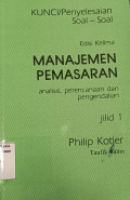 Kunci/penyelesaian soal-soal manajemen pemasaran analisis, perencanaan dan pengendalian