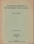 The postwar migration of the Toba-Bataks to East Sumatra