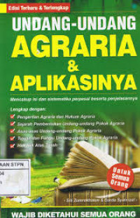 Undang-undang agraria dan aplikasinya