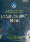 Direktori Akreditasi Program studi 2001 Perguruan Tinggi Negeri