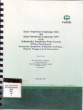 Upaya pengelolaan lingkungan (UKL) dan upaya pemantauan lingkungan (UPL) untuk rekontruksi pemukiman paska Tsunami di Desa Babah Nipah, Kecamatan Sampoiniet, Kabupaten Aceh Jaya, Propinsi Nanggroe Aceh Darussalam