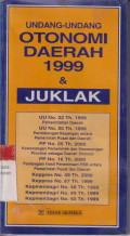 Undang-undang otonomi daerah 1999 dan juklak