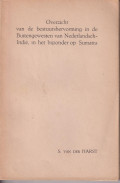 Overzicht van de bestuurhervorming in de buitengewesten van Nederlandsch-Indie, in het bijzonder op Sumatra