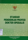 Standar pendidikan profesi dokter spesialis