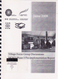 Village focus group discussions: MGKD phase 2 pre-implementation report